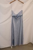 Abercrombie & Fitch Open-Back Maxi Dress, Light Blue, Size L