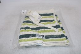 Aligne Faro Crochet Striped Knitted Shorts, Green/White, Size M