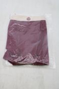 Two pairs of Snuggs Seamless Rib Boxes, Cherry Red, Sizes 1x L, and 1x S