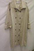 Lis Bonne The Lyocell Trench Coat, Cream, Size M