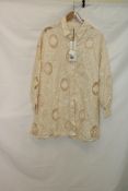 Agua By Agua Bendita Linen Paisley Print Tunic, Cream, Size M- L