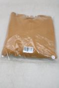 Milana Essential Cropped V-Neck Sweatshirt, Dark Mustard, Size L