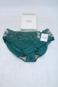 Prima Donna Springdale High Waist Brief, Jasper Green, Size UK L. Box damaged