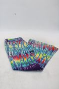 SS2001 Junya Watanabe Tye Dye Psychedelic Flared Denim, Size M. Used