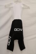GCN Premium Aero Bib Shorts, Black/White, Size M
