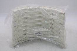 Twenty Relsy Christmas Tree Wicker Skirt, White, Size S