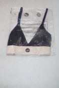 Two Snuggs Seamless Bib Bra, Navy, Sizes 1x L, and 1x S