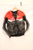 Alpinestar Motorcycle Leather Jacket, Black/Red/White, No Size