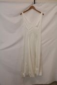 Abercrombie & Fitch Bubble Hem Midi Dress, White, Size M