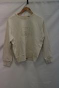 Levi's Crew Neck Sweatshirt, White, Size XS