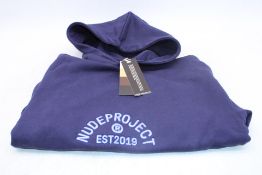 Nude Project Swans Hoodie, Navy, Size XS