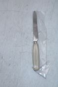 Eight Sabre Paris Nature Dinner Knives, Faux Horn, OVER 18's ONLY