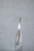 Eight Sabre Paris Nature Serrated Dinner Knives, Faux Horn, OVER 18's ONLY