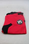 175 Moto Bike Pants 25, Red/Black, Size 30