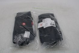Five pairs of Fortdress Freezer Fleece Safe Grip Gloves, Black, Size S