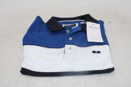 Eden Park Polo Shirt, Blue/White/Black, Size M