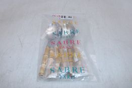 Five Sabre Paris Panda Bamboo Soup Spoons, Stainless Steel