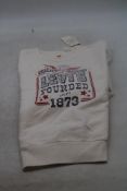 Levi's Crew Neck Sweatshirt, White, Size XS
