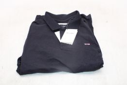 Eden Park Polo Shirt, Marine Blue/White, Size M