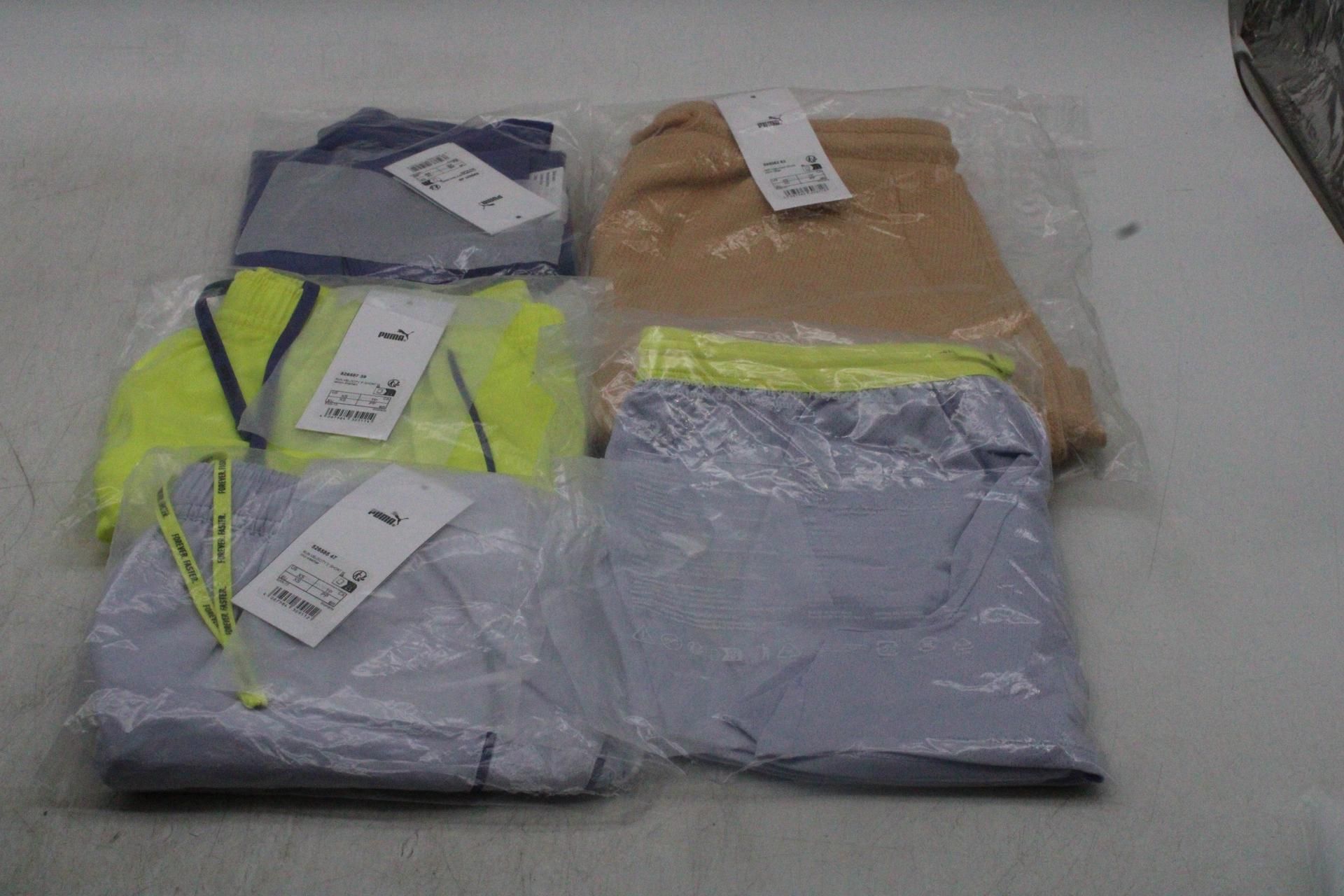 Six Puma Women's Various Shorts, Assorted Colours, All Size XS