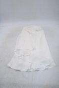 Abercrombie & Fitch Ruffle Skirt, White, Size L