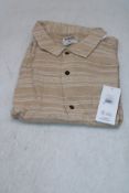 Hurley Naturals Oceanside Short Sleeve Shirt, Hazelnut, Size XXL