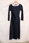 Abercrombie & Fitch Long Sleeve Maxi Dress, Blue, Size S/P