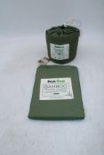 Two Bam Baw Items to include 1x Bamboo Fitted Sheet 150x200cm 1x Pillow Covers 50x70cm, Olive
