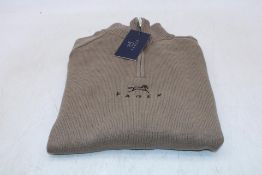 Fager Kim Half Zip Sweater, Beige, Size S