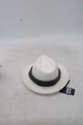 Failsworth Men's Regimental Panama Hat, Bleach, Size 58cm