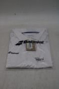 Four Babolat Polo Play T-Shirt, White, Size XL