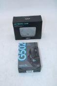 Two Logitech Items to include 1x G502 Hero Gaming Mouse, Black, 1x MX Travel Case, Grey
