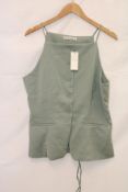 Abercrombie & Fitch Strap Waist Coat, Green, L