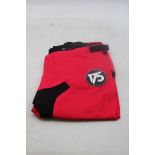 175 Moto Bike Pants 25, Red/Black, Size 30