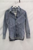 Blanche Calcul Denim Shirt, Ashley Blue, Size 36