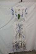 Farm Rio Romantic Richelieu Maxi Dress, Off-white, Size XL