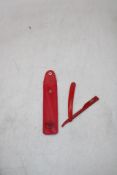 Twenty Barber Cut Throat Razors, Red, No Blades, OVER 18's ONLY