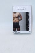 Six Packs Jeff Banks London Button Fly Boxer Shorts, Black, Size XL, 3 pairs Per Pack