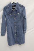 Holland Cooper Denim Shirt Dress, Light Indigo, Size 10