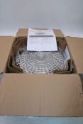 Qazqa Classic Ceiling Lamp, Silver, 220-240V, 50hz, Max 15W. Box damaged, Not checked