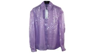 Riani Women's Sequin Shirt, Lilac, Size 36