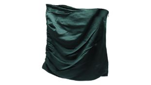 The Sei Women's Silk Ruched Mini Skirt, Green, Size 6