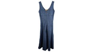 Marni Slip Dress, Blue/Black, Size 38