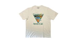 Casablanca Tennis Club Icon T-Shirt, White, Size XXL