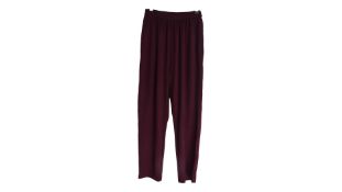 Missoni Women's Silk Trousers, Dark Purple, Size S