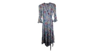 Polo Ralph Lauren Women's Concept Floral Dad Dress, Blue, Size 10