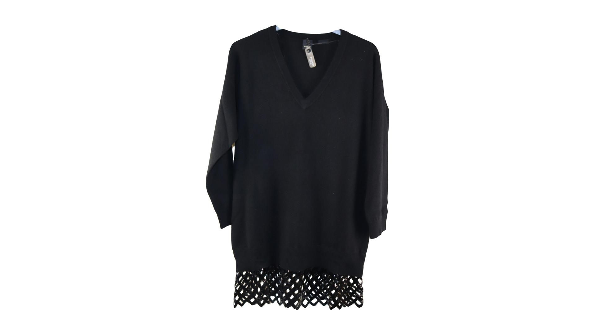 Pinko Pica Abito Knit Dress, Black, XS