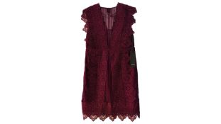 Pinko Eriberto Abito Dress, Fuchsia, Size 40