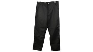 Carhartt Relaxed Straight Fit Simple Trousers, Black, W32 L32