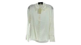 Ramy Brook Victoria Button Down Ivory Blouse Size Large